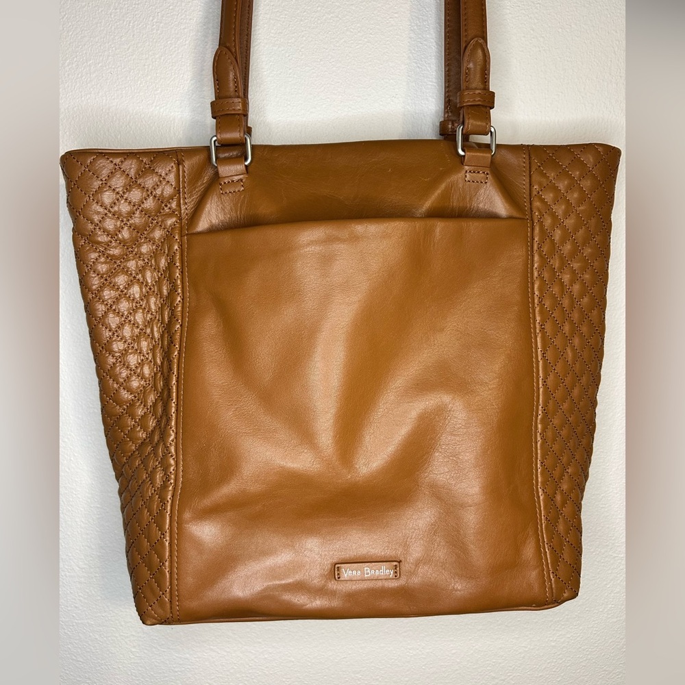 Vera Bradley Quilted Leather Acorn Bag